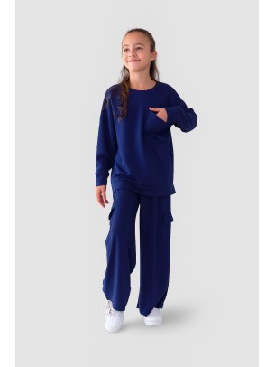 Παιδικό Σετ Για Κορίτσι 5-10 Χρονών Σκούρο Μπλε