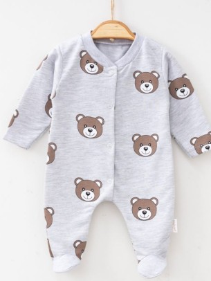 Βρεφικό Φορμάκι Για Αγόρι 1-6 Μηνών Γκρι