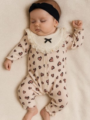 Βρεφικό Φορμάκι Για Κορίτσι 0-6 Μηνών Πούδρα