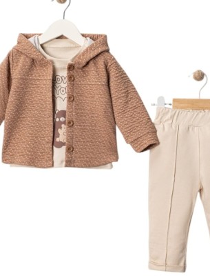 Βρεφικό Σετ Για Κορίτσι 6-24 Μηνών Καφέ