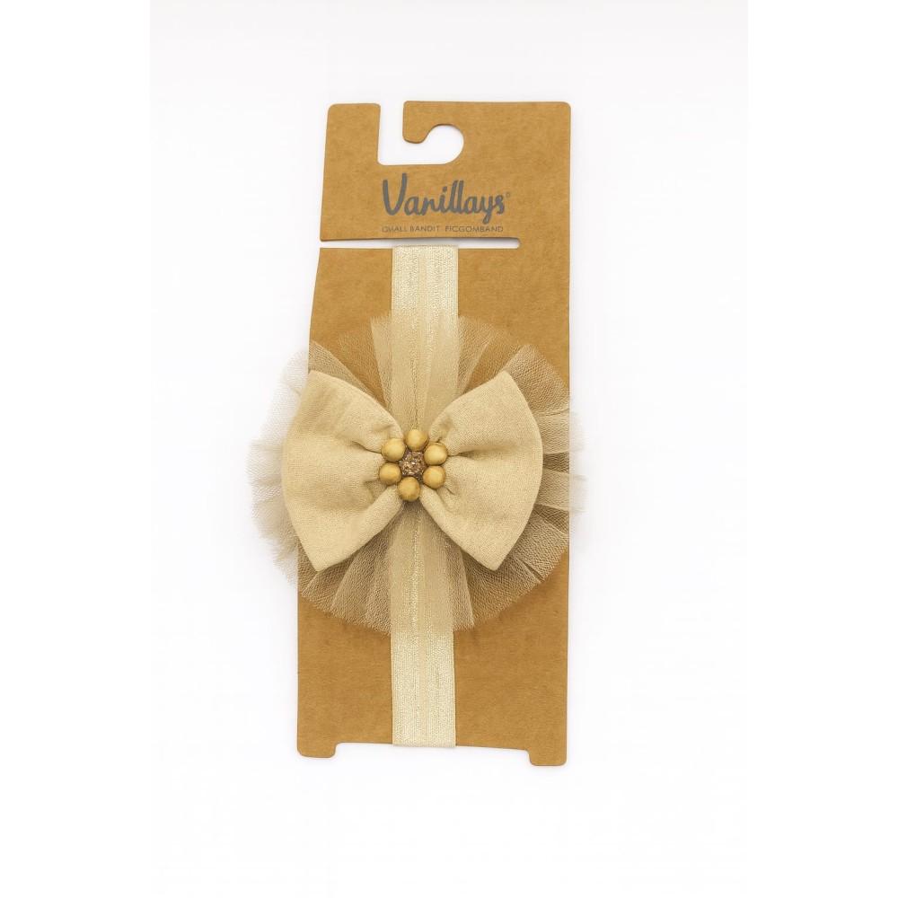 Βρεφική Κορδέλα σε Μπεζ Χρώμα