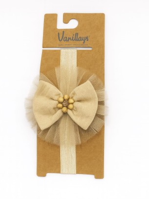 Βρεφική Κορδέλα σε Μπεζ Χρώμα