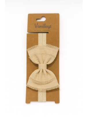 Βρεφική Κορδέλα σε Εκρού Χρώμα