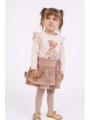 Βρεφικό Σετ Για Κορίτσι 1-4 Χρονών Μπεζ