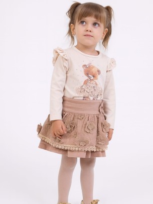 Βρεφικό Σετ Για Κορίτσι 1-4 Χρονών Μπεζ