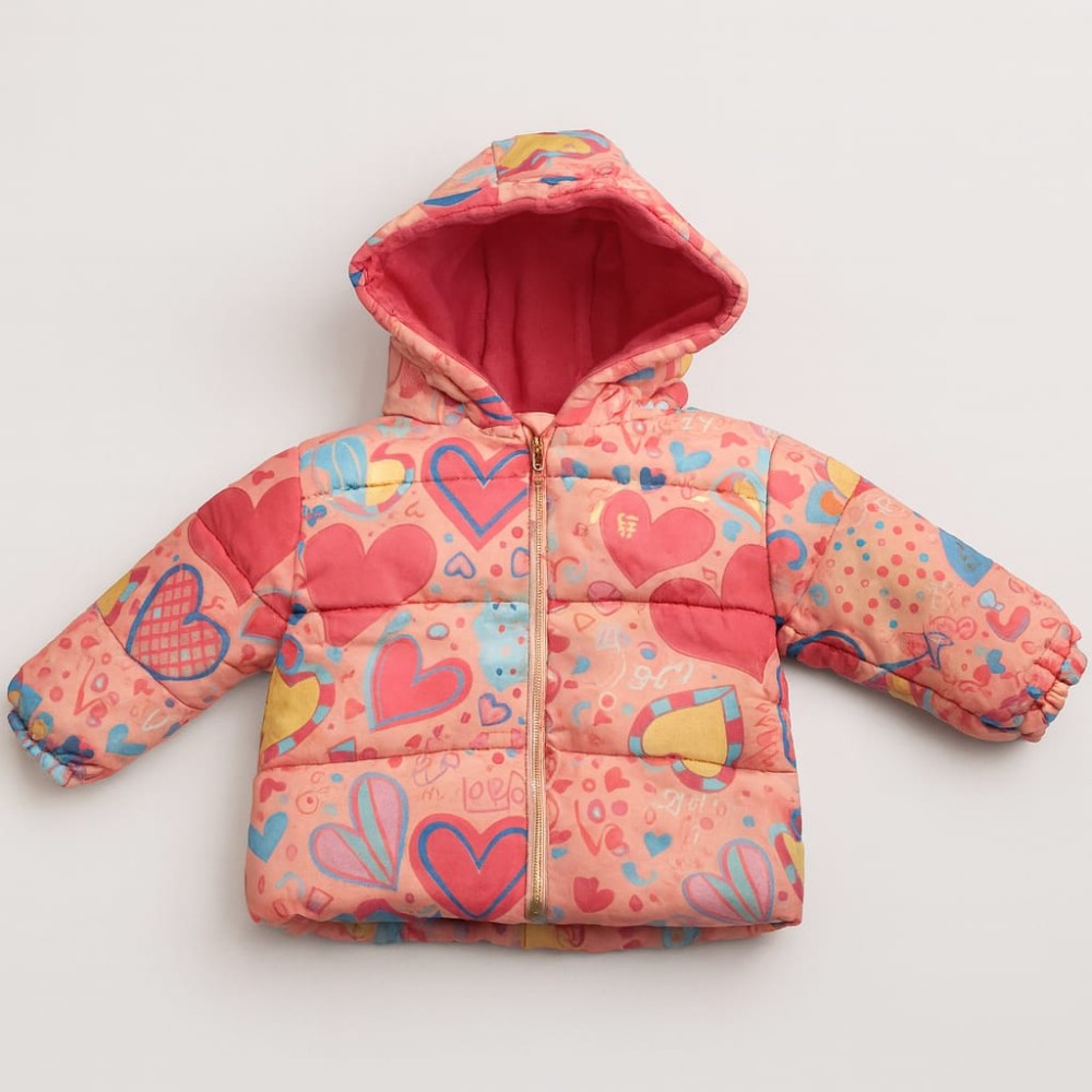 Bρεφικό Μπουφάν Για Κορίτσι 1-4 Χρονών Ροζ