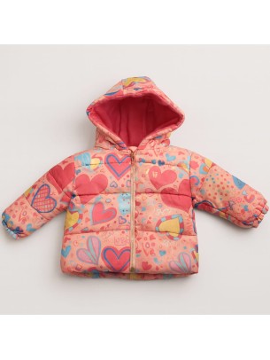Bρεφικό Μπουφάν Για Κορίτσι 1-4 Χρονών Ροζ