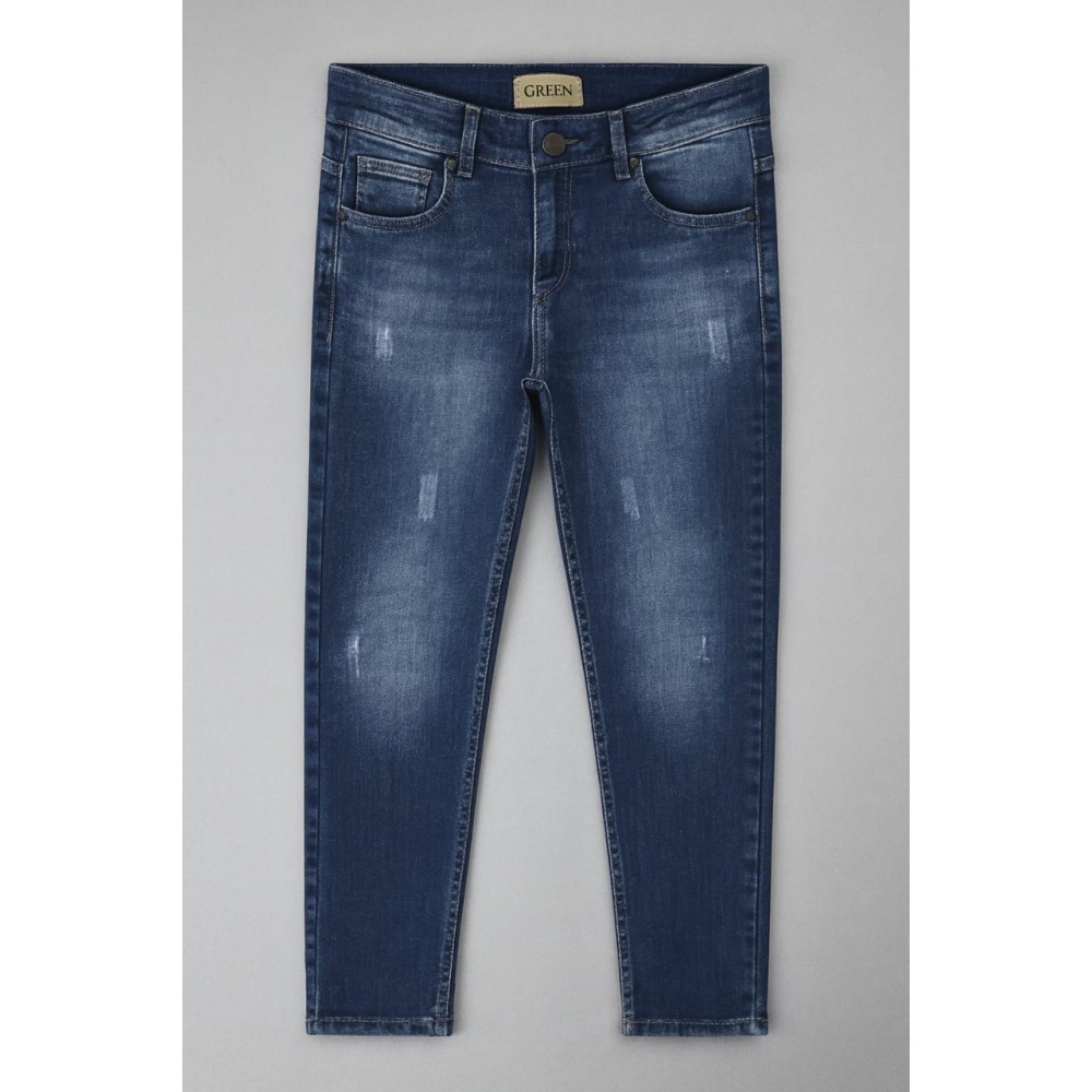 Παιδικό Παντελόνι Τζιν Για Αγόρι 11-16 Χρονών Μπλε