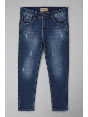 Παιδικό Παντελόνι Τζιν Για Αγόρι 11-16 Χρονών Μπλε